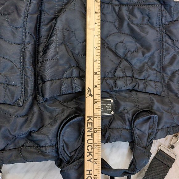 Black Quilted Shoulder Bag - Picture 10 of 13